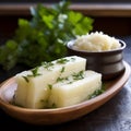 Yuca con Mojo: Boiled Yuca with Zesty Garlic-Lime Sauce