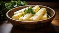 Yuca con Mojo: Boiled Yuca with Zesty Garlic-Lime Sauce