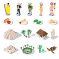 Yucatan Travel Icon Set