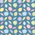 Yucca flowers pattern background