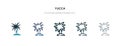 Yucca icon in different style vector illustration. two colored and black yucca vector icons designed in filled, outline, line and