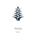 Yucca icon vector. Trendy flat yucca icon from nature collection isolated on white background. Vector illustration can be used for
