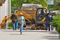 YUCHAI YC55-8 Excavator operating at Road Maintenance Works in Russia.