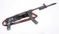 Yugoslav M56 SMG and bayonet Royalty Free Stock Photo