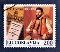 Yugoslavia - circa 1988 : Cancelled postage s tamp printed by Yugoslavia, that shows Petar Petrovi Njegos