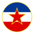 Yugoslavia Flag Illustration - Jugoslavija