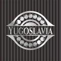 Yugoslavia silver emblem or badge. Vector Illustration. Mosaic Royalty Free Stock Photo