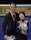 Yuko KAVAGUTI / Alexander SMIRNOV pose with gold medals