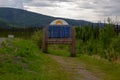 Yukon province welcome sign