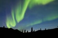 Yukon taiga spruce Northern Lights Aurora borealis Royalty Free Stock Photo