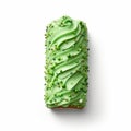 Christmas Tree Yule Log With Green Frosting And Sprinkles