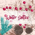 Yule winter solstice ,Christmas.