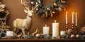 Yuletide Serenity A Classy Christmas Living Space Adorned with Seasonal Decor