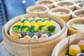 Yumcha or Dim sum, Chinese cuisine style steam food Royalty Free Stock Photo