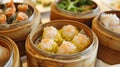 yumcha, dim sum,Hong Kong steamed. Ai Generative
