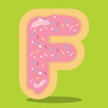 YUMMY DONUT ALPHABET F 06