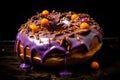 Yummy donut with Halloween theme