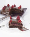 Healthy Chocolate and Rasberry Cake
