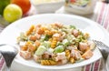 Yummy healthy pasta salad Royalty Free Stock Photo