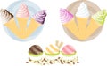 Yummy ice-creams Royalty Free Stock Photo