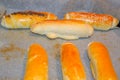 Butter breadrolls. Bakery product.