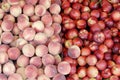 Yummy pile of apples for sale in a market stall Royalty Free Stock Photo