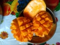 Yummy sweet yellow mangoes