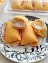 Yummy yellow smoth durians creap