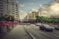 Busy center of Yunfu city Royalty Free Stock Photo