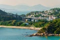 Yung Shue Wan village on Lamma Island, Hong Kong Royalty Free Stock Photo