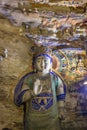 Buddhist Statues in Yungang Grottoes, Datong, Shanxi, China Royalty Free Stock Photo