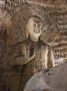 Buddhist Statues in Yungang Grottoes, Datong, Shanxi, China Royalty Free Stock Photo