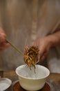 Yunnan Black Tea Dianhong Big Golden Bud Royalty Free Stock Photo