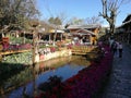 Yunnan Lijiang China Old Town Venice of the East Water Canals Beautiful Scenery Destination Landmark Antique Architecture Town Royalty Free Stock Photo