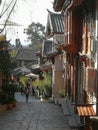 Yunnan Lijiang China Old Town Architecture Cultural Heritage Ancient Village Street Alley Venice East Beautiful Scenery Morning Royalty Free Stock Photo