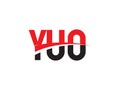 YUO Letter Initial Logo Design Vector Illustration Royalty Free Stock Photo