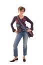 Yuppie girl standing 2 Royalty Free Stock Photo