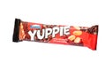 Yuppie wafer with peanuts and cocoa coating