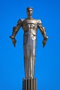 Yuri Gagarin monument - Moscow Russia Royalty Free Stock Photo