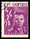 Yuri Gagarin Vintage Postage Stamp