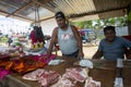 Yurimaguas, Peru 1st October 2022: Vendor stalls in the central food market of Yurimaguas in the Peruvian jungle.