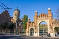 Yuriy Fedkovych Chernivtsi National Public University, Residence of Bukovinian and Dalmatian Metropolitans main gate front view fr Royalty Free Stock Photo