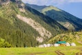 Yurt camp in Altyn Arashan village, Kyrgyzst