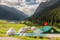 Yurt camps in Altyn Arashan village, Kyrgyzst