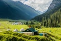 Yurt camps in Altyn Arashan village, Kyrgyzst