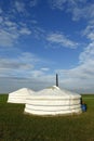 Yurt , in the grassland of Mongolia Royalty Free Stock Photo