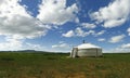 Yurt , in the grassland of Mongolia Royalty Free Stock Photo