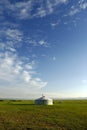 Yurt , in the grassland of Mongolia Royalty Free Stock Photo