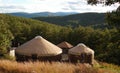 Yurt home in North Carolina Appalachian mountains Royalty Free Stock Photo