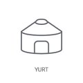 Yurt icon. Trendy Yurt logo concept on white background from sau